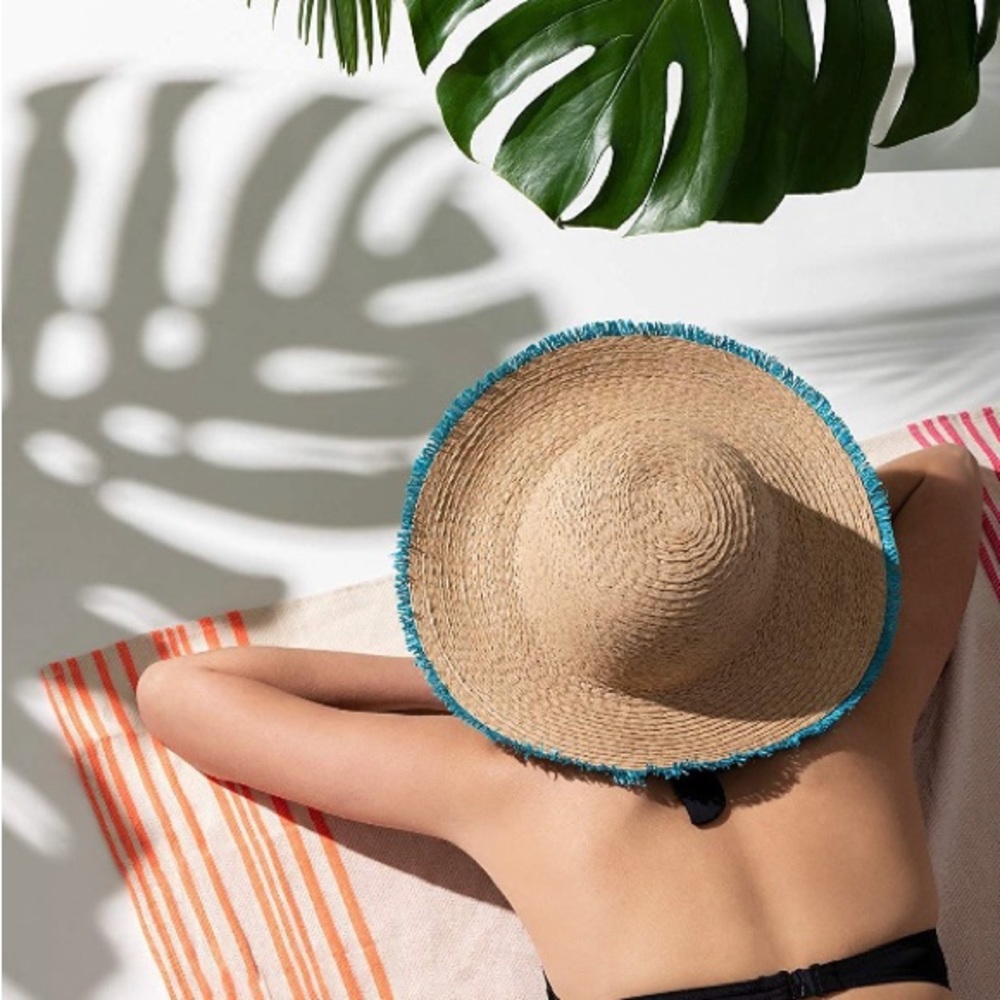 I.N.C Straw Floppy Hat NWT - Picture 2 of 5